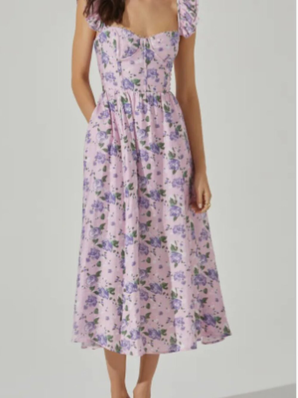 ASTR the Label Wedelia Floral Print A-Line Dress